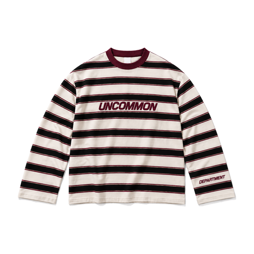 Uncommon Striped Longsleeve Bordeaux